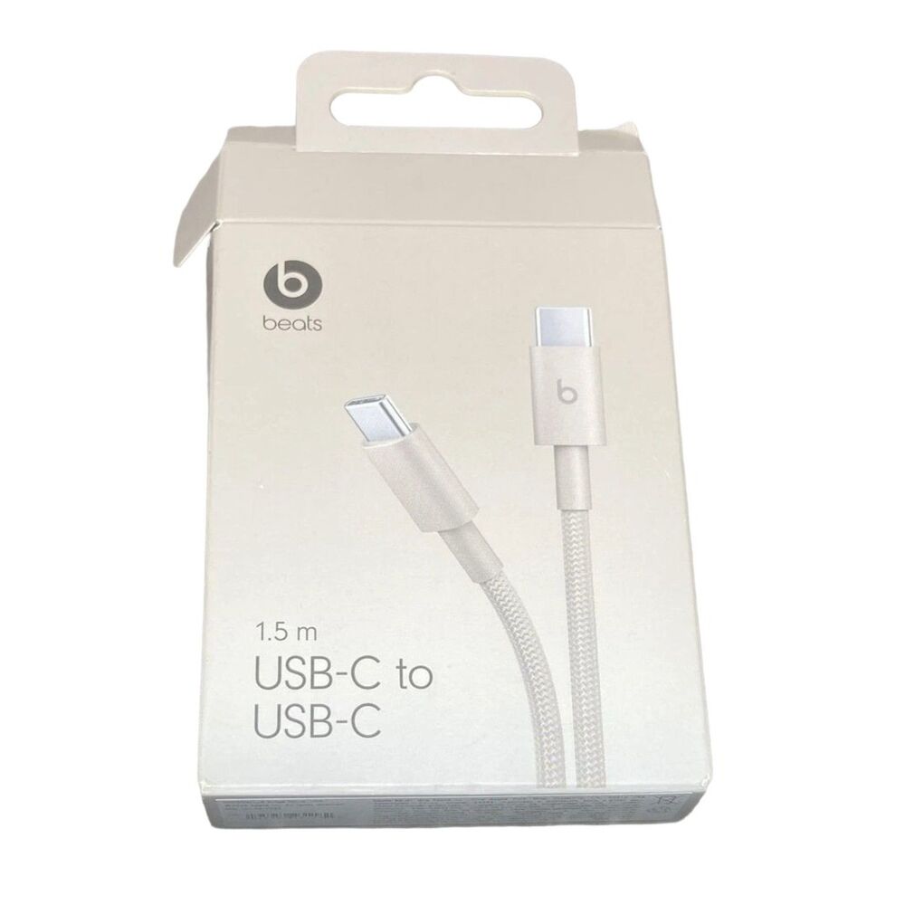 Beats USB-C Cable 1.5m Fast Charge Woven Stone Open Box Unused See Pictures